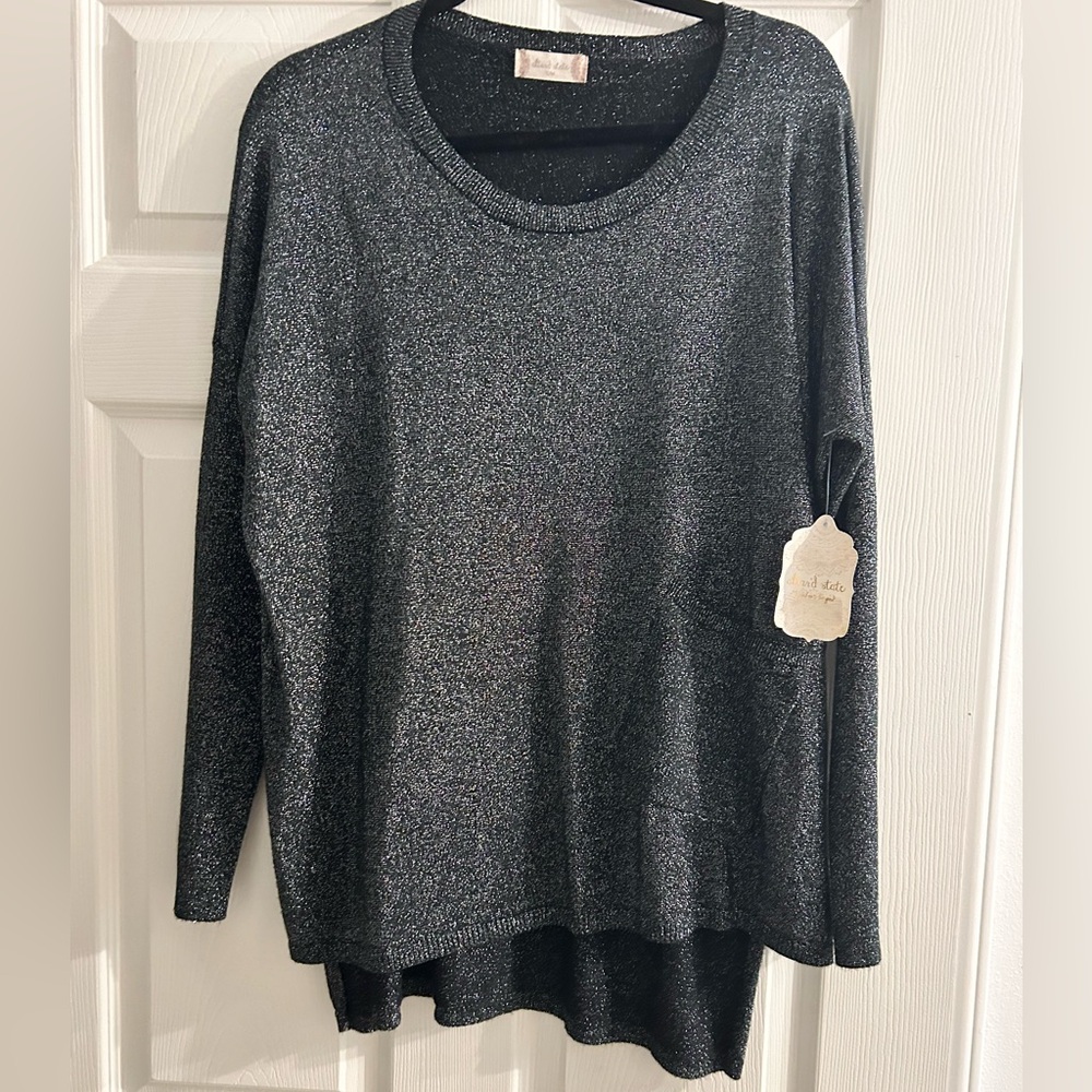 NWT ALTAR’D State Long Black Sparkly Tunic Size‎ Small-Medium